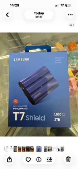 Samsung T7 Shield 2TB Portable SSD