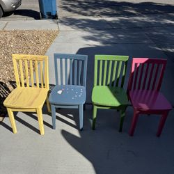 Children's wooden chairs