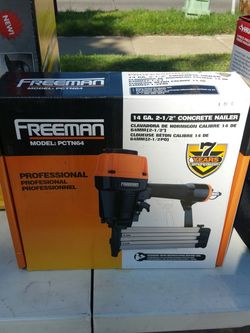 Freeman 14 gauge 2 1/2" concrete nailer