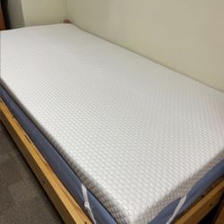 Twin Bed Memory Foam 3 inch Mattress Topper