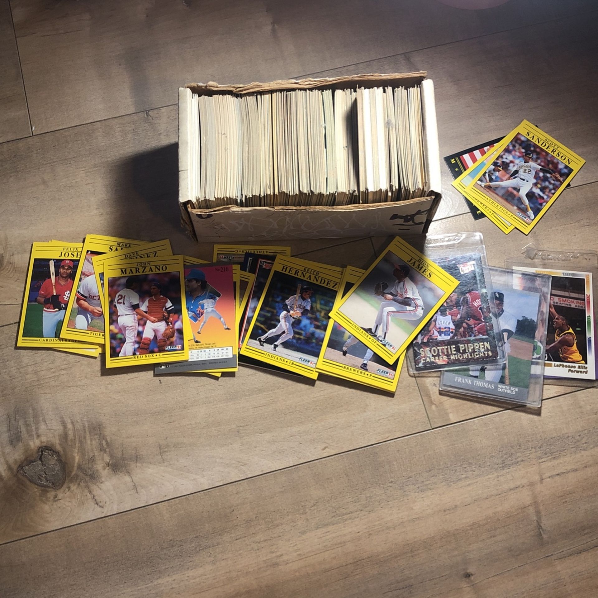 Box Full Of Baseball Cards