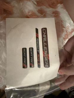 Decals for interior wheel for challenger