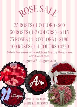 Rose arrangements