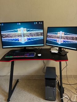 ASUS Desktop PC Dual Monitor Setup