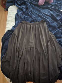 Black skirt.