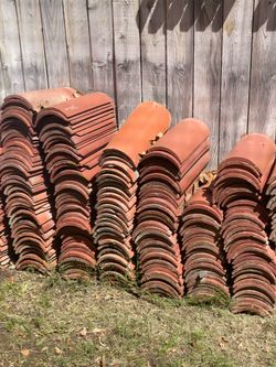 Clay roof tiles