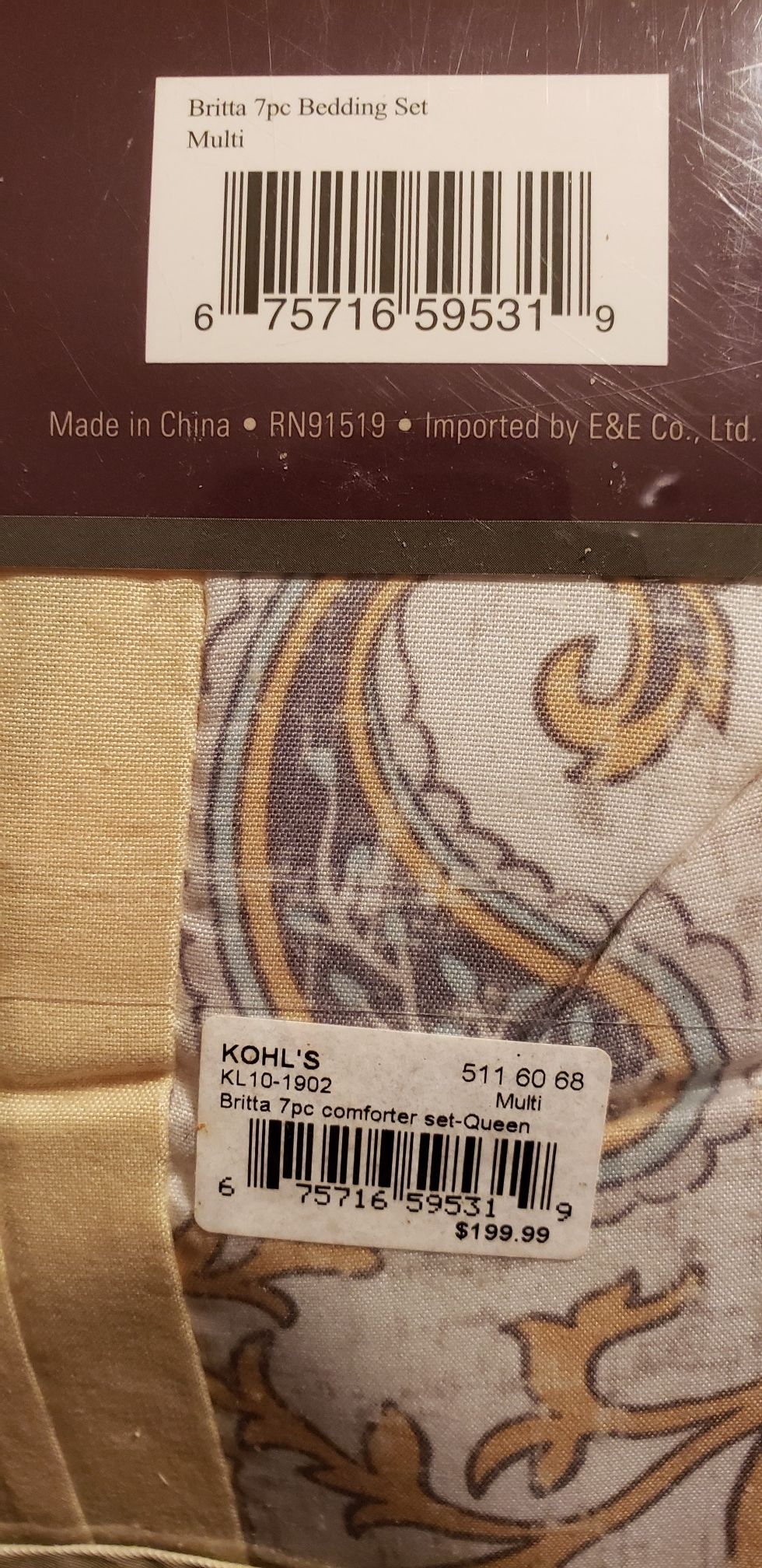 7 Pc Queen Bedding Set NEW $80 obo