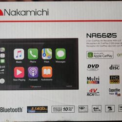 Nakamichi 6.8" Double-DIN DVD Receiver with Bluetooth