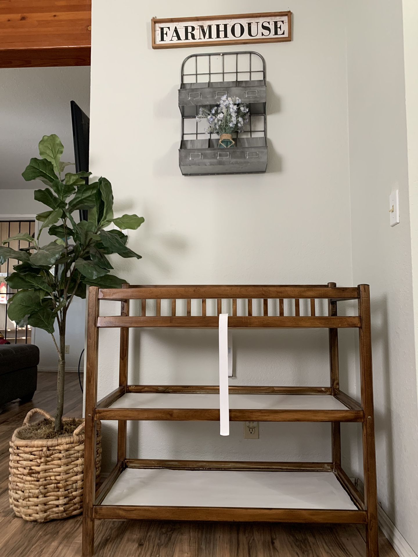 Rustic Baby Changing Table