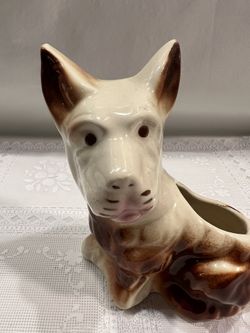 Vintage Scottie Dog Planter