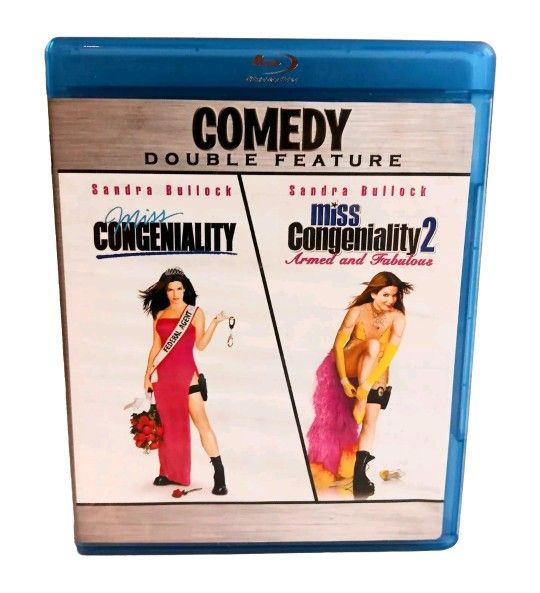 Miss Congeniality / Miss Congeniality 2 Blu-ray 2-Disc Set 2000 Like New