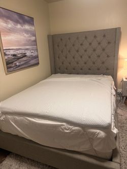 Queen Bedframe and Headboard