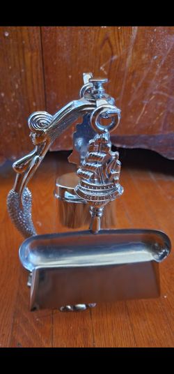 Vintage Art Deco Nautical Mermaid Ship Silent Butler