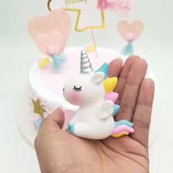 Unicorn Cake Topper ( Blue or Pink)