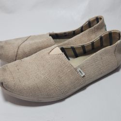 TOMS Womans Sz US 7 Tan Neutral  Shoes Flats