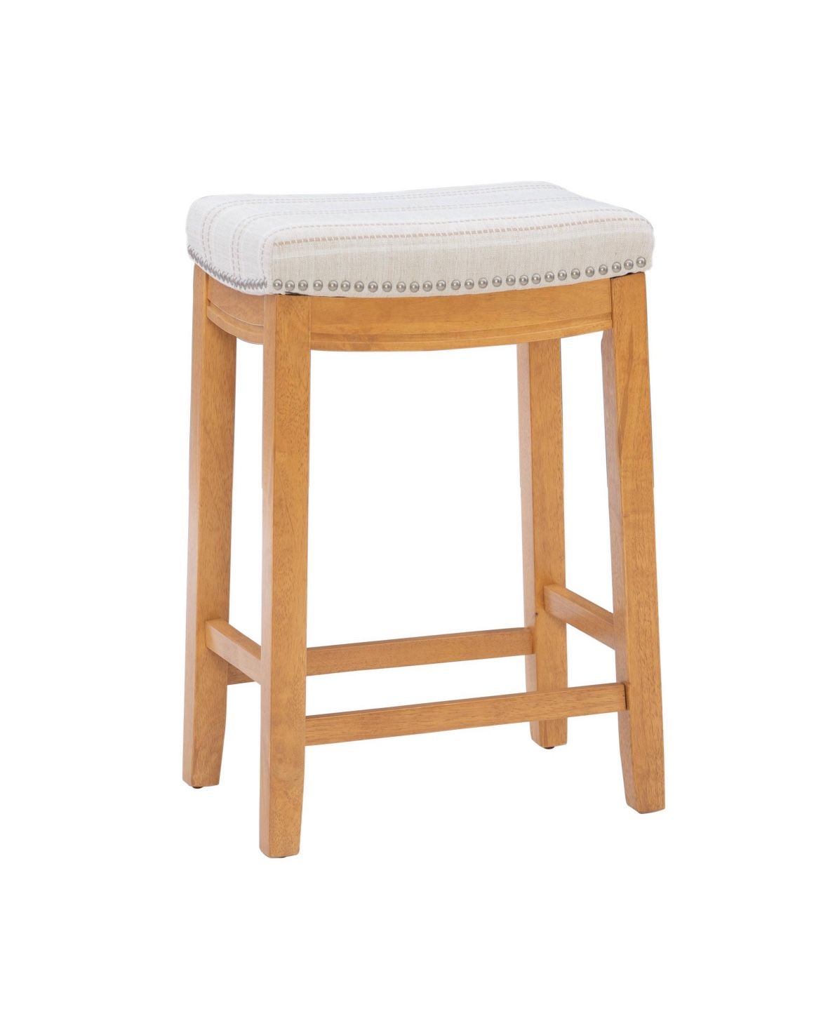 Linon Home Décor Kingston Acacia Counter Stool, Brown