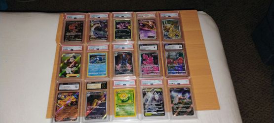Pokemon Graded Slab Lot (15 Cards) - PSA 9/10 & CGC 10 Pristine - Charizard, Mewtwo