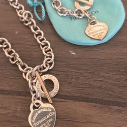 Tiffany and Co necklace and bracelet as a set