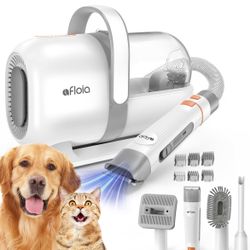 Afloia Dog Grooming Tool Kit, Pet Grooming Vacuum Clippers Brush Hair Removal