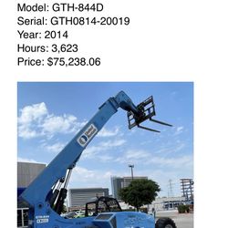 8k Reach forklift  Genie GTH 844D (2014)