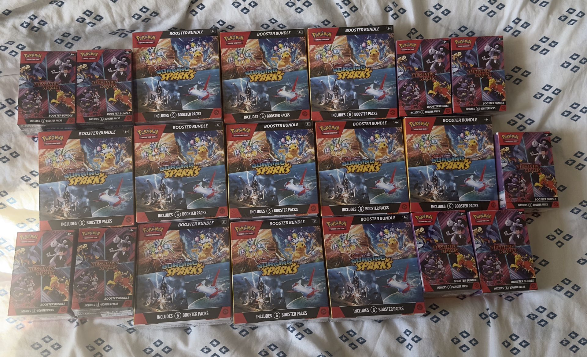 Pokemon Surging Sparks And Destined Rivals Booster Bundles