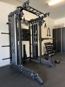 2in1 Pro Series - All in One Home Commercial Gym - Dual Cable Machine - Squat Rack - Bench Press - (Weights Fitness Exercise) 