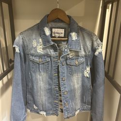 Ripped Jean Jacket - M 