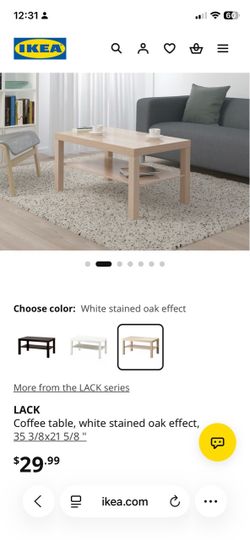 IKEA LACK Coffee Table White Stained Oak Effect