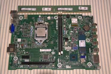 HP Baker Motherboard i3-10100 8GB RAM 256GB SSD WiFi ENVY TE01