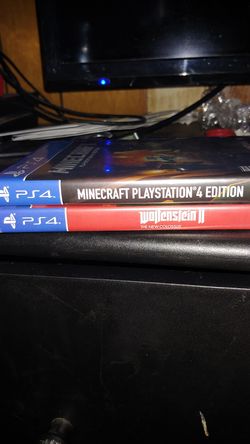 Minecraft and wolfenstein 2