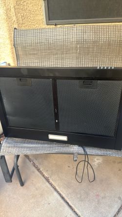 30” BLACK WALL MOUNT RANGE HOOD NEW