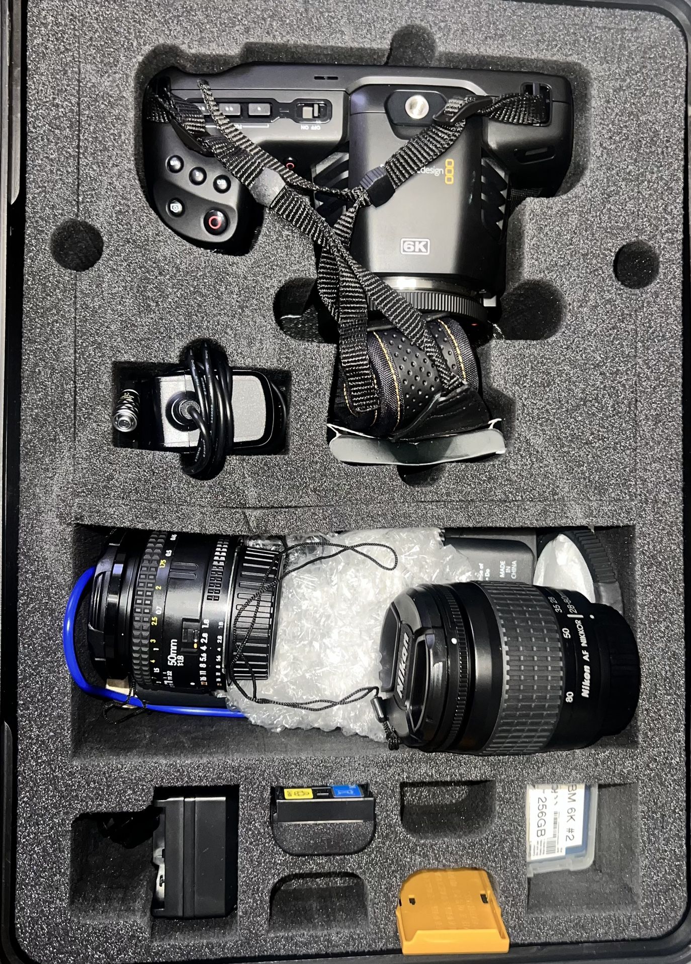 Blackmagic 6k Pocket Camera + Add-ons