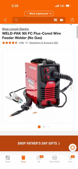 Lincoln Electric WELD-PAK 90i FC Flux-Cored Wire Feeder Welder (No Gas)