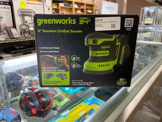 Greenworks 24V 5" Random Orbital Sander
