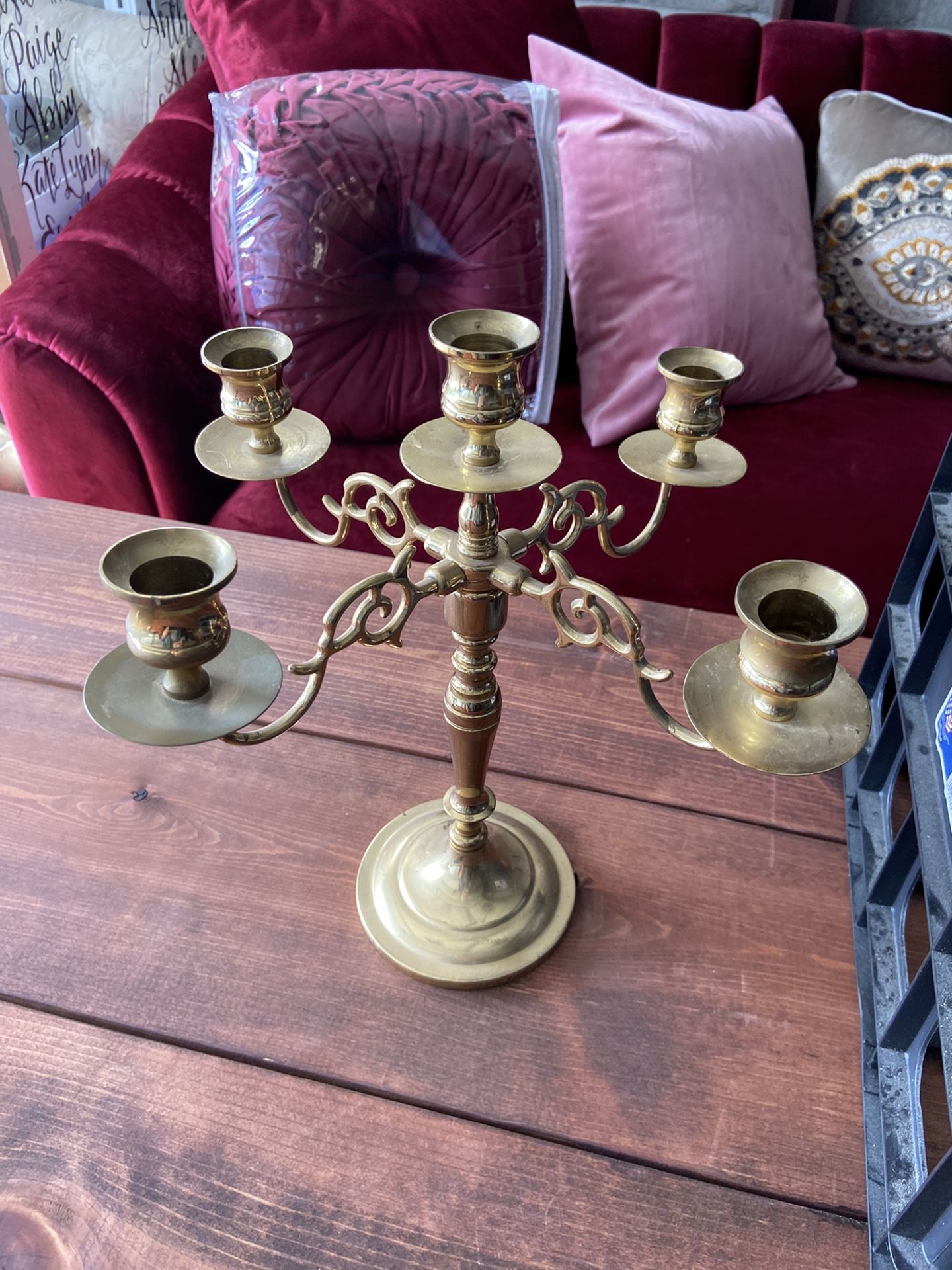 Five arm candelabra