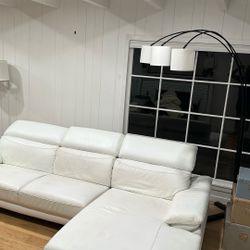 White Leather Couch