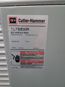 Main Lug Terminal Cutter Hammer 800 Amp