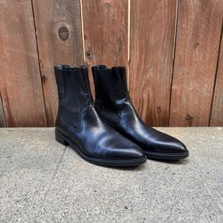 Vagabond Shoemakers Frances Chelsea Boots in Black Leather Size 40