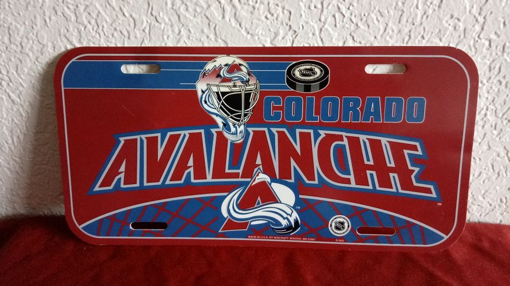 Avalanche license plate.