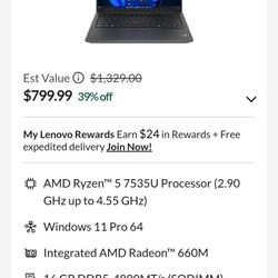 ThinkPad  E 14 Gen 6 AMD