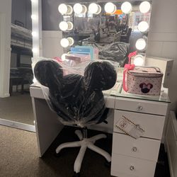 Vanity Desk &  Mirror