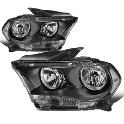 Auto Dynasty Headlights Assembly Lamps Compatible with 2011 2012 2013 Dodge Durango,