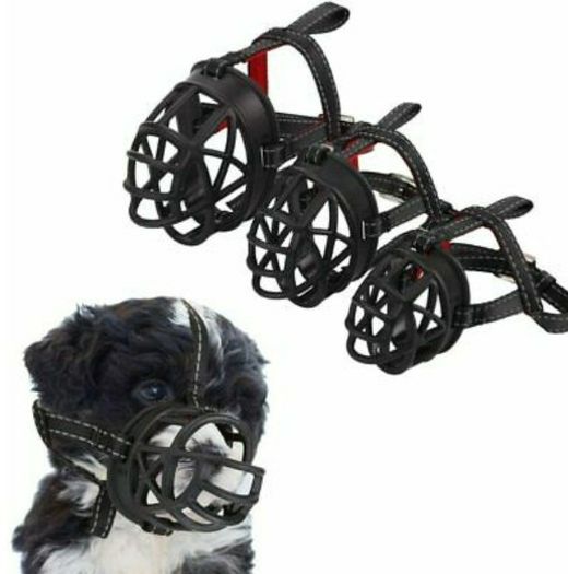 Dog Muzzle Soft Basket Silicone Muzzle Prevent Biting Chewing and Barking Collar No 2