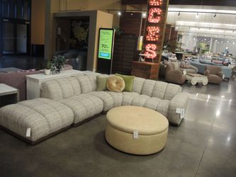 Jonathan Louis High Point Showroom 4 Piece Sectional - Oatmeal | L-Shaped Couch | Corner Couch