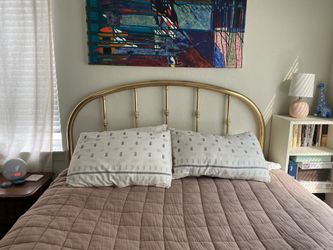 FREE  queen metal bed frame and headboard