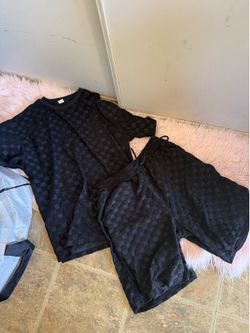 Large Black Shirt and shorts