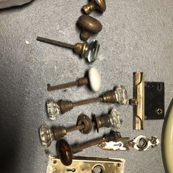 Vintage Antique Door Hardware .. 