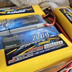 5 Lipo RC Batteries