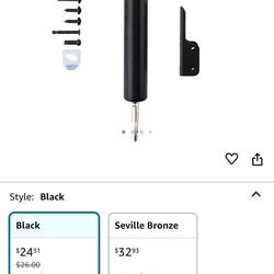 Standard Duty Pneumatic Screen and Storm Door Closer, Black