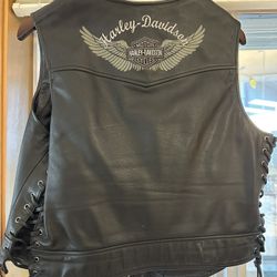 Harley Davidson Leather Vest 